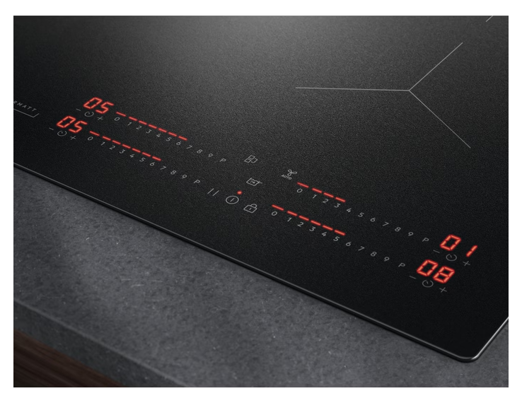 Поверхность индукционная AEG TI64IB10IZ 60 см 7000 серия SaphirMatt® Hob2Hood® матовый черный фото