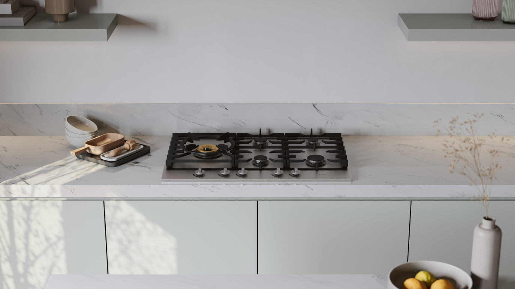 Поверхность газовая Asko HG1776SB нерж. сталь фото