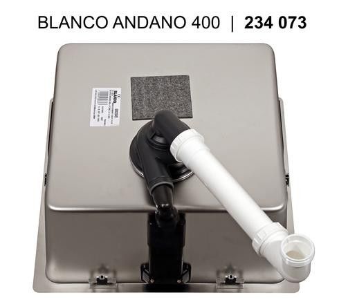 Мойка Blanco Andano 400-U нерж. сталь зеркальная полировка InFino® фото