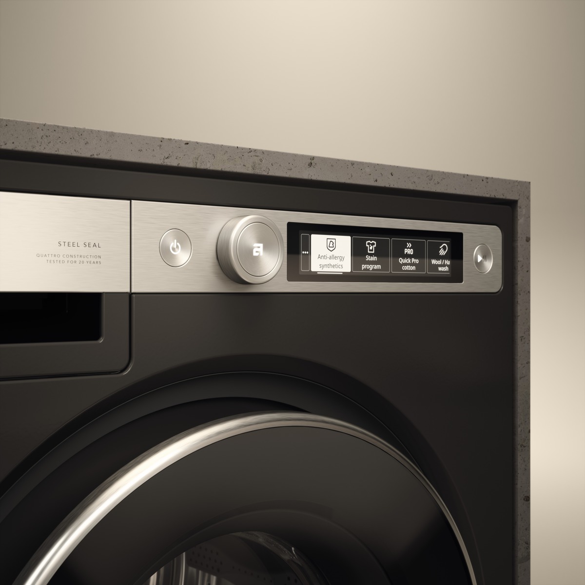 Стиральная машина Asko W7096XG 9 kg 1600 об/мин Auto Dose черный графит фото