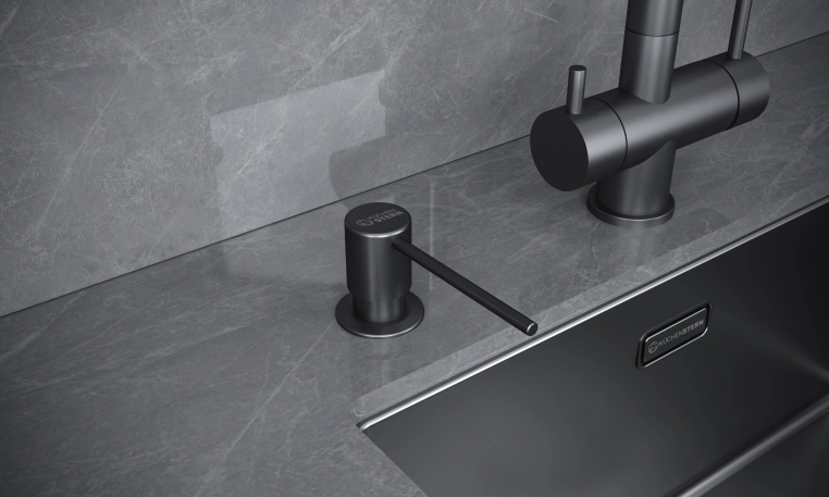 Дозатор KuchenStern Torn вороненая сталь фото