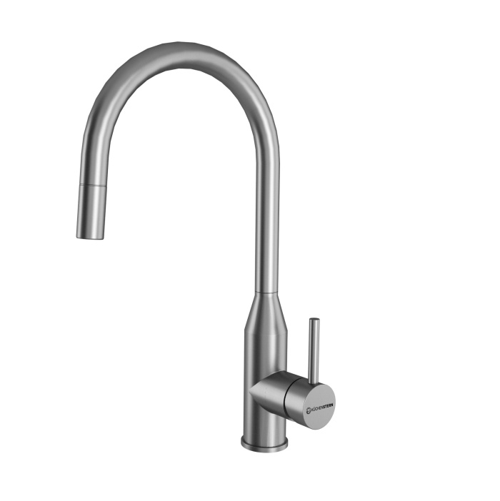 Смеситель KuchenStern Tida-S нерж. сталь фото