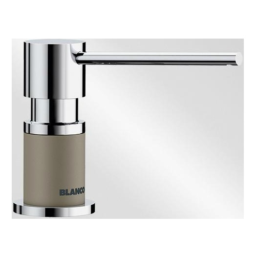 Дозатор Blanco Lato хром беж