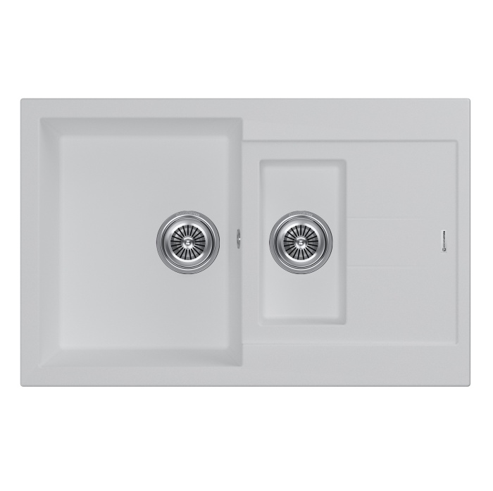Мойка KuchenStern Plat 60-2 a-Granit белый фото