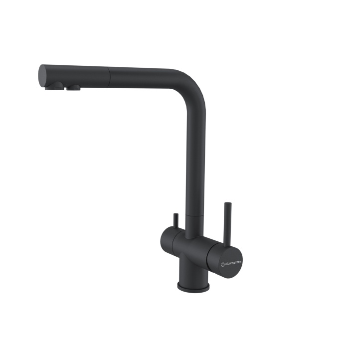 Смеситель KuchenStern Fokus-F черный фото