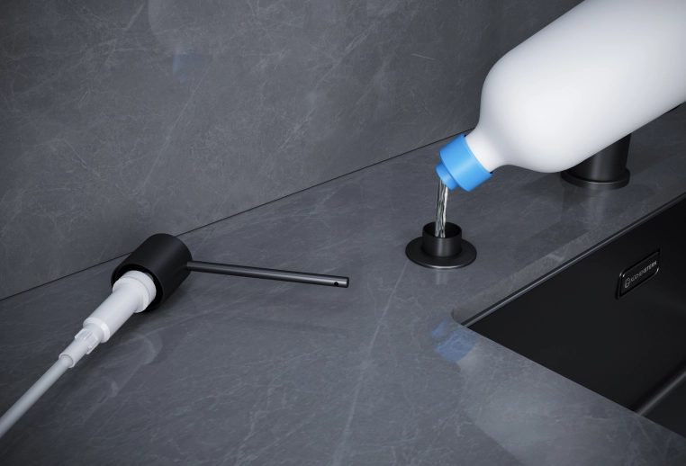 Дозатор KuchenStern Torn вороненая сталь фото