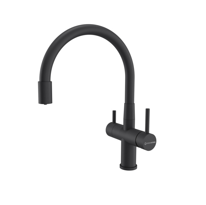 Смеситель KuchenStern Wurm-FE черный фото