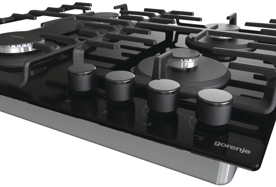 Поверхность газовая Gorenje GT642SYB закаленное стекло черный фото