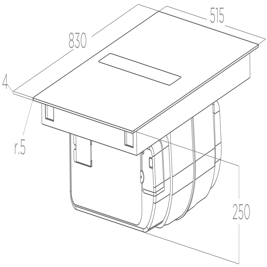 Поверхность индукционная с вытяжкой Elica Nikolatesla Fit XL RAW BR/A/83 фото