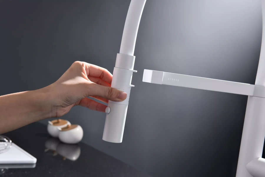 Смеситель Paulmark Leader Le214101-WH белый матовый фото