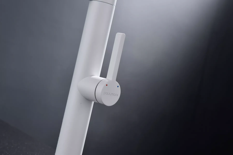 Смеситель Paulmark Leader Le214101-WH белый матовый фото