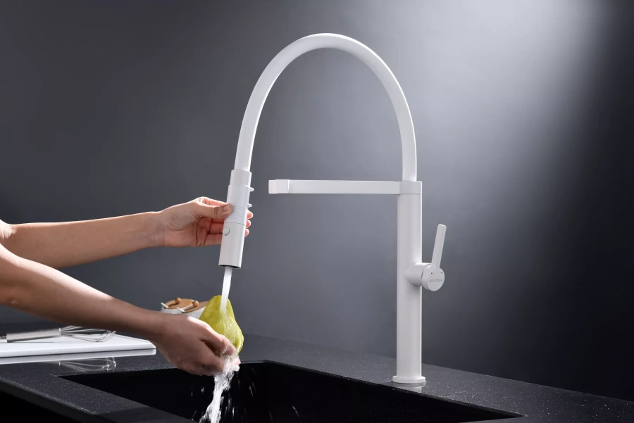 Смеситель Paulmark Leader Le214101-WH белый матовый фото